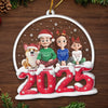 Ornement En Acrylique Personnalisé - Cadeaux De Noël Et D’Anniversaire Pour Famille, Amoureux Des Chiens Et Chats - Heureux Ensemble