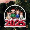 Ornement En Acrylique Personnalisé - Cadeaux De Noël Et D’Anniversaire Pour Famille, Amoureux Des Chiens Et Chats - Heureux Ensemble