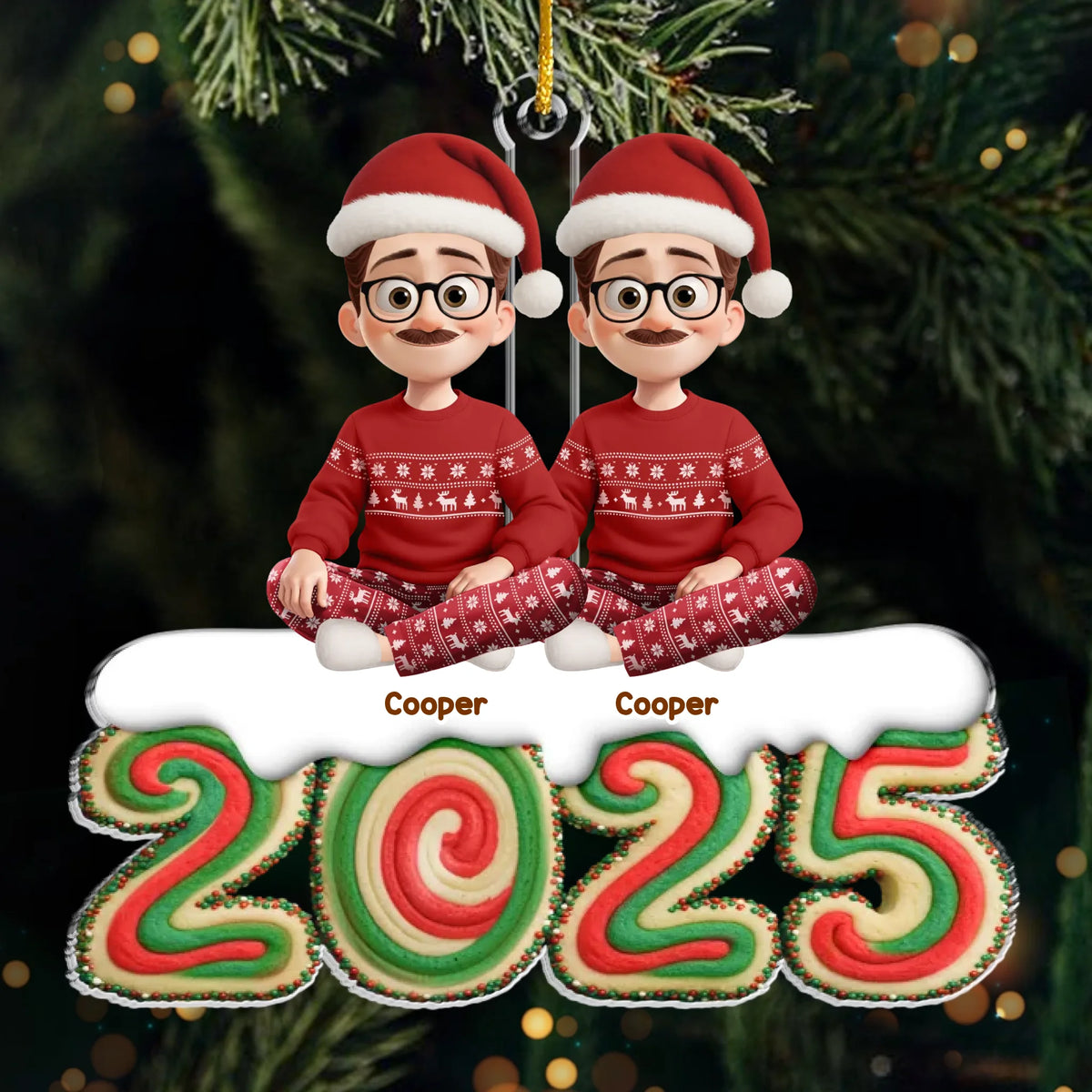 Ornement En Acrylique Personnalisé - Cadeaux De Noël Et D’Anniversaire Pour Famille, Amoureux Des Chiens Et Chats - Pour Toujours Une Partie De Nous