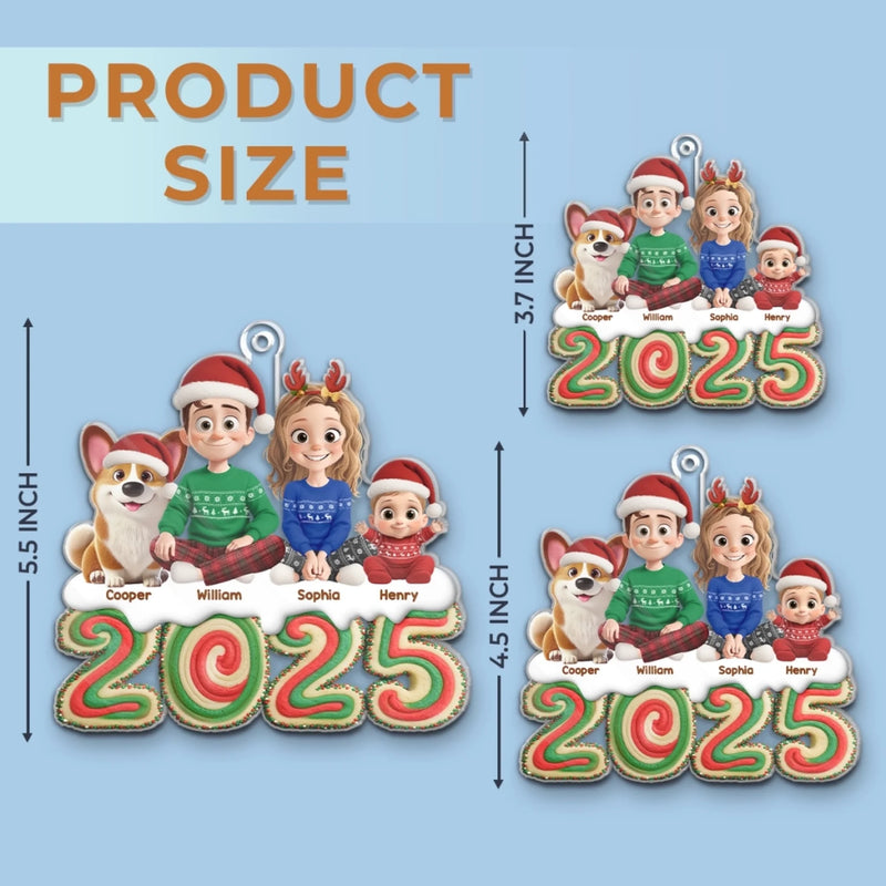 Ornement En Acrylique Personnalisé - Cadeaux De Noël Et D’Anniversaire Pour Famille, Amoureux Des Chiens Et Chats - Pour Toujours Une Partie De Nous