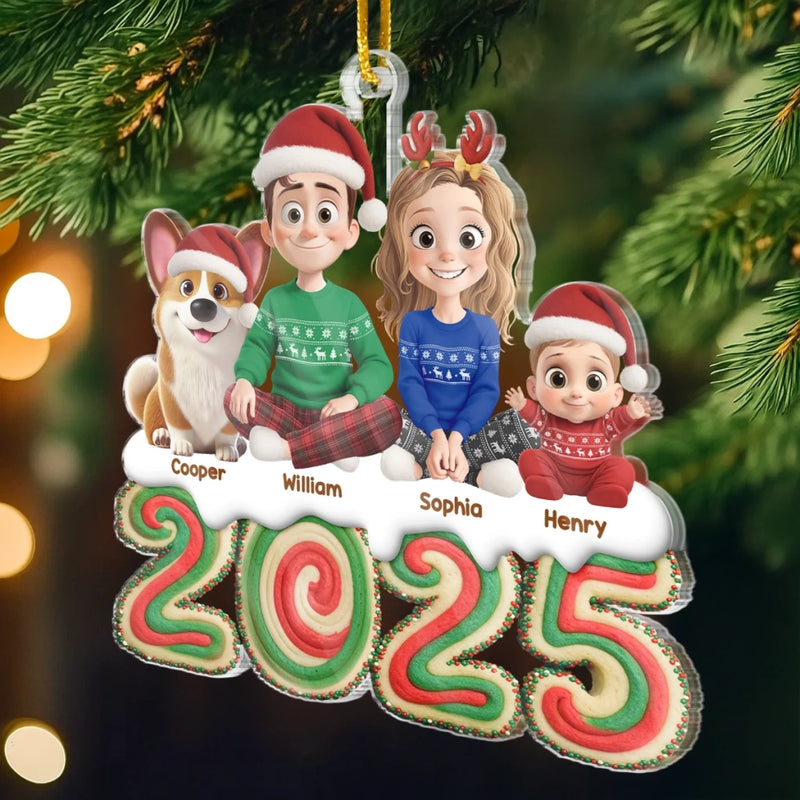 Ornement En Acrylique Personnalisé - Cadeaux De Noël Et D’Anniversaire Pour Famille, Amoureux Des Chiens Et Chats - Pour Toujours Une Partie De Nous