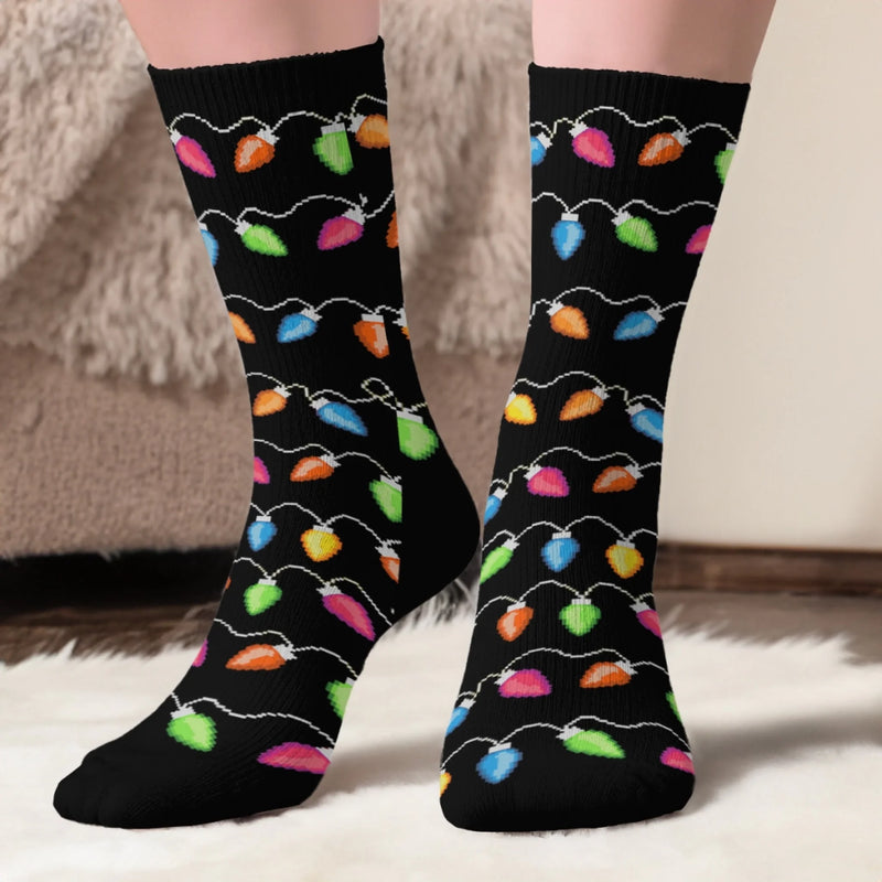 Chaussettes Personnalisées - Cadeaux D’Anniversaire Pour Amoureux Des Chiens, Papa Et Maman Chiens - Miaouël Étincelant