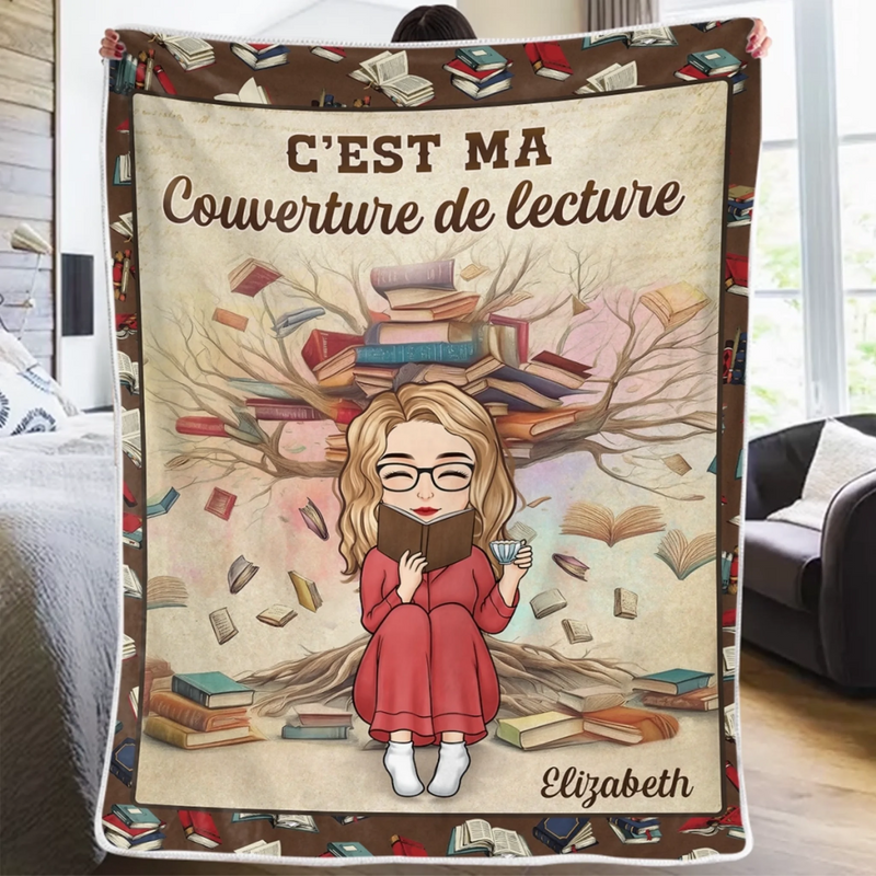 Couverture Personnalisée - Cadeaux Pour Amoureux Des Livres, Rats De Bibliothèque, Lecteurs - L’Amour Des Livres Ne Finit Jamais