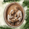 Ornement en Bois – Cadeaux de Noël Catholiques pour Tous les Croyants, Amoureux de Jésus – Bénédictions de la Sainte Famille