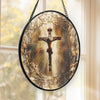 Attrape-Soleil Suspendu en Vitrail - Cadeaux Catholiques Pour Femmes, Hommes, Tous Croyants, Amoureux De Jésus - Mon Cœur Appartient À Jésus
