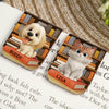 Marque-page magnétique en cuir personnalisé – Cadeaux littéraires pour passionnés de lecture, papas & mamans de chiens, propriétaires de chats – Des pattes marquent ma place