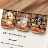 Marque-page magnétique en cuir personnalisé – Cadeaux littéraires pour passionnés de lecture, papas & mamans de chiens, propriétaires de chats – Des pattes marquent ma place