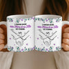 Mug Personnalisé - Cadeaux D’Anniversaire Pour Maman, Fille - L’Amour Transmis De Cœur À Cœur