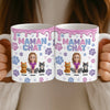 Mug Personnalisé À Effet Imprimé 3D Gonflé - Cadeaux D’Anniversaire Pour Amoureux Des Chiens, Papa Et Maman Chiens - L’Amour Se Rassemble Avec Des Pattes Et Des Cœurs