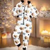 Combinaison Adulte Personnalisée Avec Photo - Cadeaux De Noël Et D’Anniversaire Pour Amoureux Des Chiens Et Chats, Papa Et Maman Chiens, Propriétaires De Chats - Ambiance Meilleure Maman De Chien Uniquement