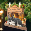Ornement En Acrylique Premier Noël Personnalisé - Cadeaux De Noël Et D’Anniversaire Pour Amoureux Des Chiens, Papa Et Maman Chiens - Amour Éternel Pour Les Chiens