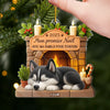 Ornement En Acrylique Premier Noël Personnalisé - Cadeaux De Noël Et D’Anniversaire Pour Amoureux Des Chiens, Papa Et Maman Chiens - Amour Éternel Pour Les Chiens