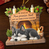 Ornement En Acrylique Premier Noël Personnalisé - Cadeaux De Noël Et D’Anniversaire Pour Amoureux Des Chiens, Papa Et Maman Chiens - Amour Éternel Pour Les Chiens