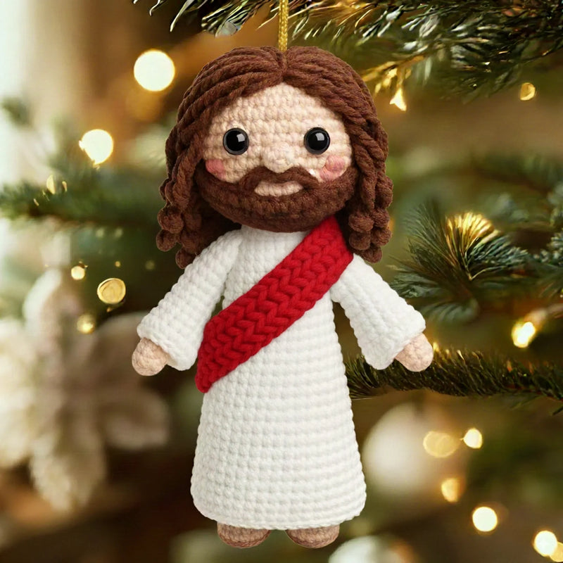 Ornement Au Crochet Jésus - Cadeaux Chrétiens, Cadeaux De Noël Pour Tous Les Croyants, Amoureux De Jésus, Hommes Et Femmes - Aie Confiance En Dieu