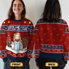 Sweatshirt De Noël Laid Unisexe Personnalisé - Cadeaux De Noël Pour Amoureux Des Livres, Rats De Bibliothèque, Lecteurs - Tout Ce Que Je Veux, Ce Sont Des Livres
