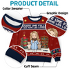 Sweatshirt De Noël Laid Unisexe Personnalisé - Cadeaux De Noël Pour Amoureux Des Livres, Rats De Bibliothèque, Lecteurs - Tout Ce Que Je Veux, Ce Sont Des Livres