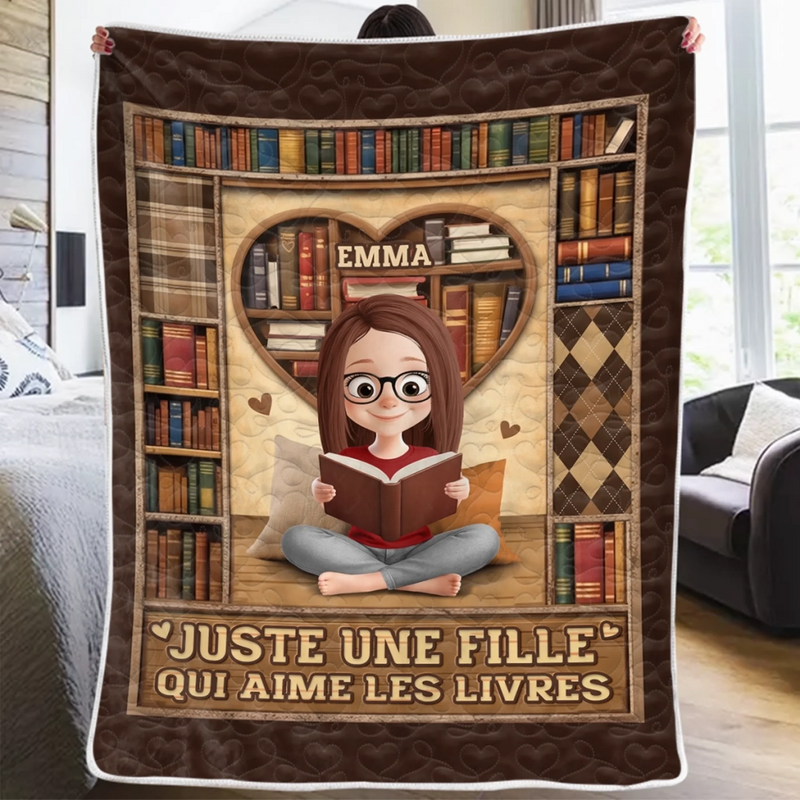 Couverture Personnalisée - Cadeaux Pour Amoureux Des Livres, Rats De Bibliothèque, Lecteurs - La Magie Des Livres Ne S’Éteint Jamais
