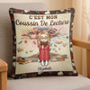 Coussin À Poche Personnalisé - Cadeaux Pour Amoureux Des Livres, Rats De Bibliothèque, Lecteurs - Lire, C’Est Rêver Les Yeux Ouverts