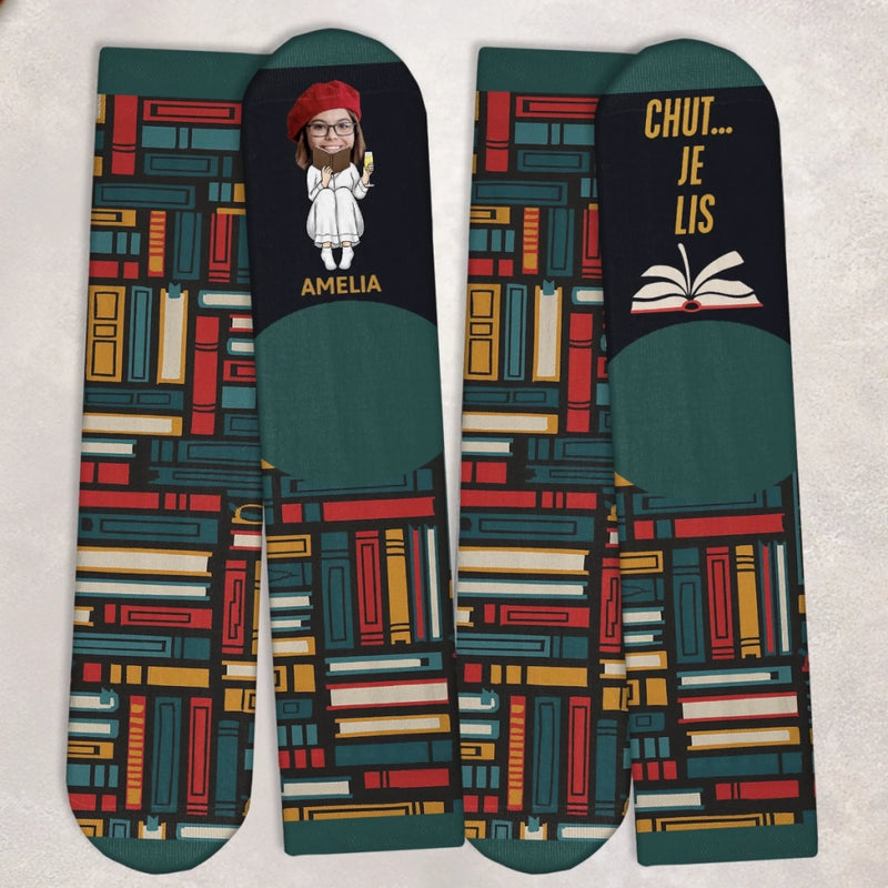 Chaussettes Personnalisées Avec Photo - Cadeaux D'anniversaire, De Noël Ou De Mariage Personnalisés Pour Mari Et Femme, Pour Elle Et Lui, Pour Couples - Un Chapitre Se Ferme, Le Rêve Continue