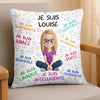 Coussin À Poche Personnalisé - Cadeaux Pour Amoureux Des Livres, Rats De Bibliothèque, Lecteurs - La Lecture Est Ma Façon De Rêver Les Yeux Ouverts