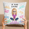 Coussin À Poche Personnalisé - Cadeaux Pour Amoureux Des Livres, Rats De Bibliothèque, Lecteurs - La Lecture Est Ma Façon De Rêver Les Yeux Ouverts
