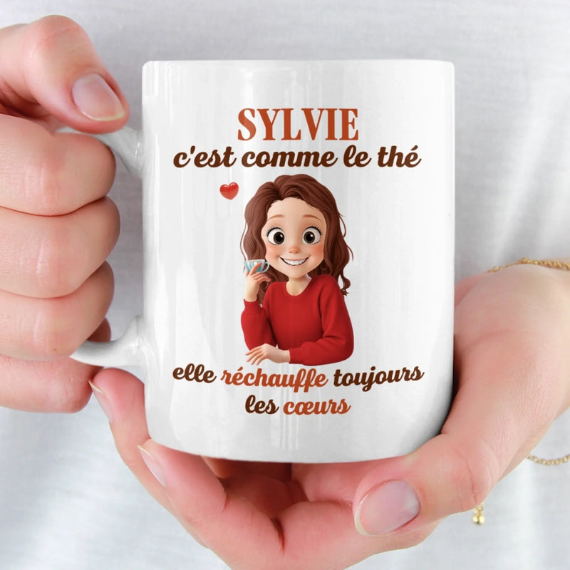 Mug Personnalisé - Cadeaux D’Anniversaire Pour Meilleures Amies, Sœurs, BFF - Le Café Fait Battre Le Cœur De L’Amitié