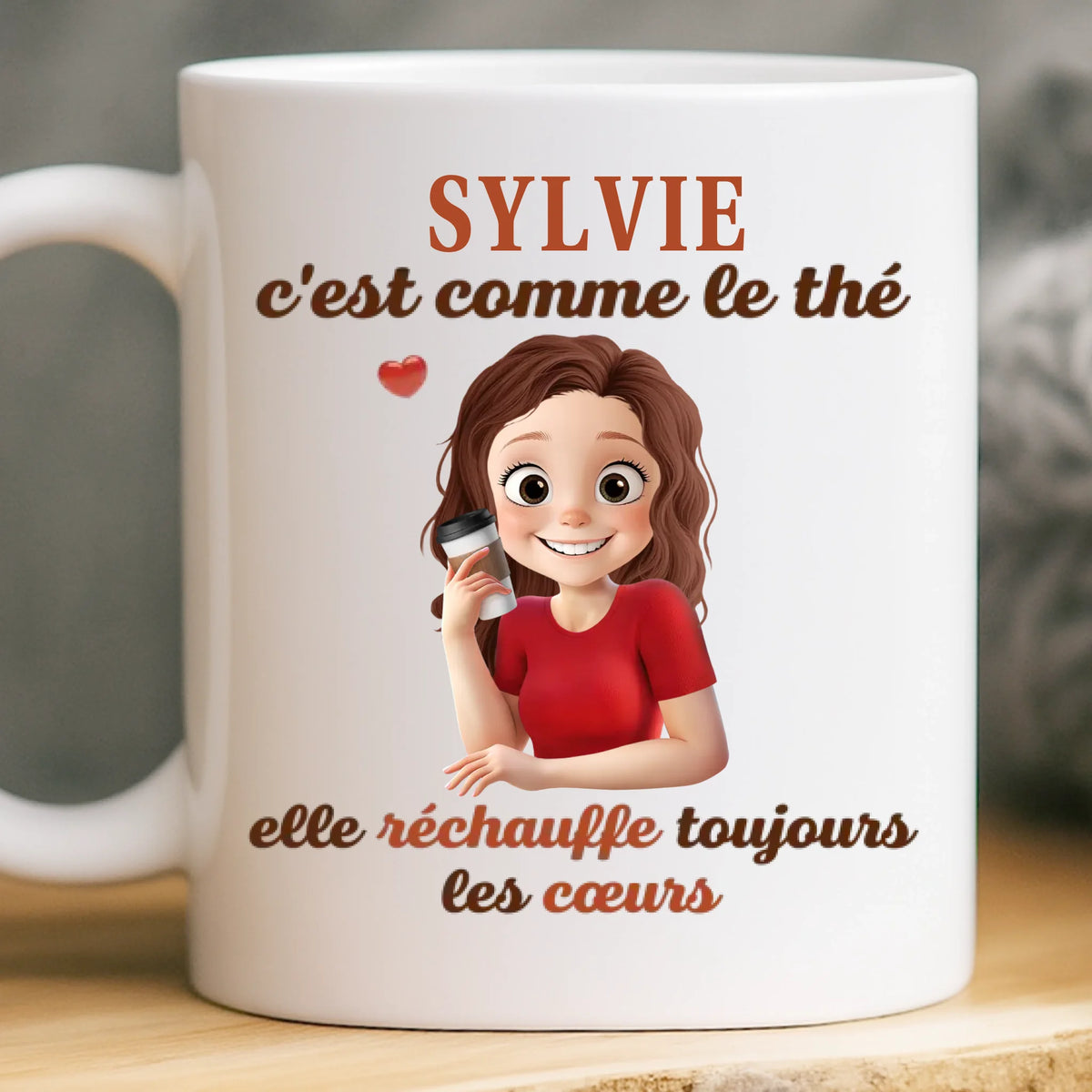 Mug Personnalisé - Cadeaux D’Anniversaire Pour Meilleures Amies, Sœurs, BFF - Le Café Fait Battre Le Cœur De L’Amitié