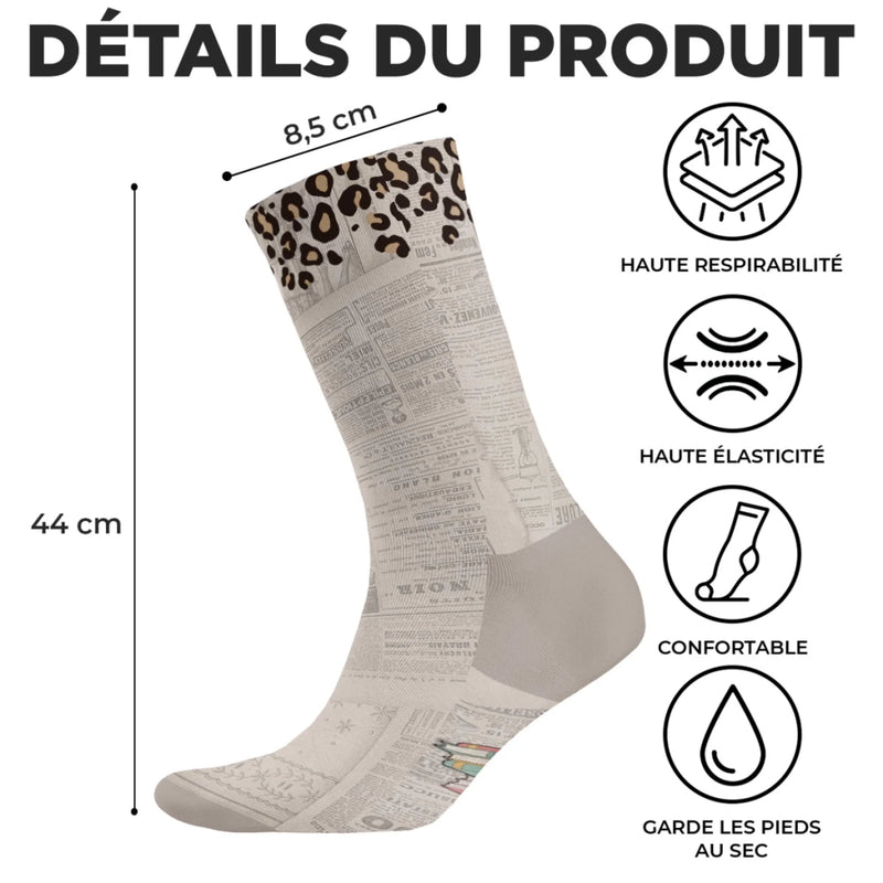 Chaussettes Personnalisées - Cadeaux Pour Amoureux Des Livres, Rats De Bibliothèque, Lecteurs - Je Vis Ma Meilleure Vie De Lecture
