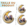 Ornement Photo En Acrylique Personnalisé – Cadeaux De Noël Ou D'anniversaire Pour Maman, Papa, Enfants – Je T'aime Jusqu'à La Lune