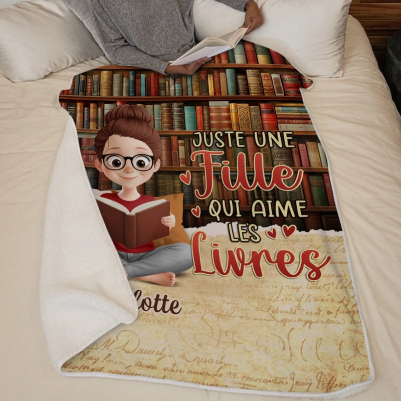 Couverture Personnalisée - Cadeaux Pour Amoureux Des Livres, Rats De Bibliothèque, Lecteurs - Bonheur Sous La Couverture De Livres