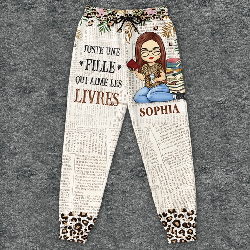 Pantalon De Survêtement Unisexe Personnalisé - Cadeaux Pour Amoureux Des Livres, Rats De Bibliothèque, Lecteurs - Dans Les Pages D’Un Livre, Je Trouve Mon Monde