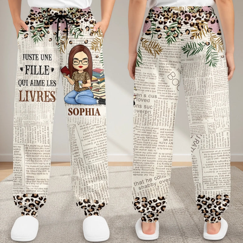 Pantalon De Survêtement Unisexe Personnalisé - Cadeaux Pour Amoureux Des Livres, Rats De Bibliothèque, Lecteurs - Dans Les Pages D’Un Livre, Je Trouve Mon Monde