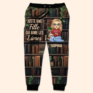 Pantalon De Survêtement Unisexe Personnalisé - Cadeaux Pour Amoureux Des Livres, Rats De Bibliothèque, Lecteurs - Perdue Dans Les Pages, Retrouvée Dans L’Histoire