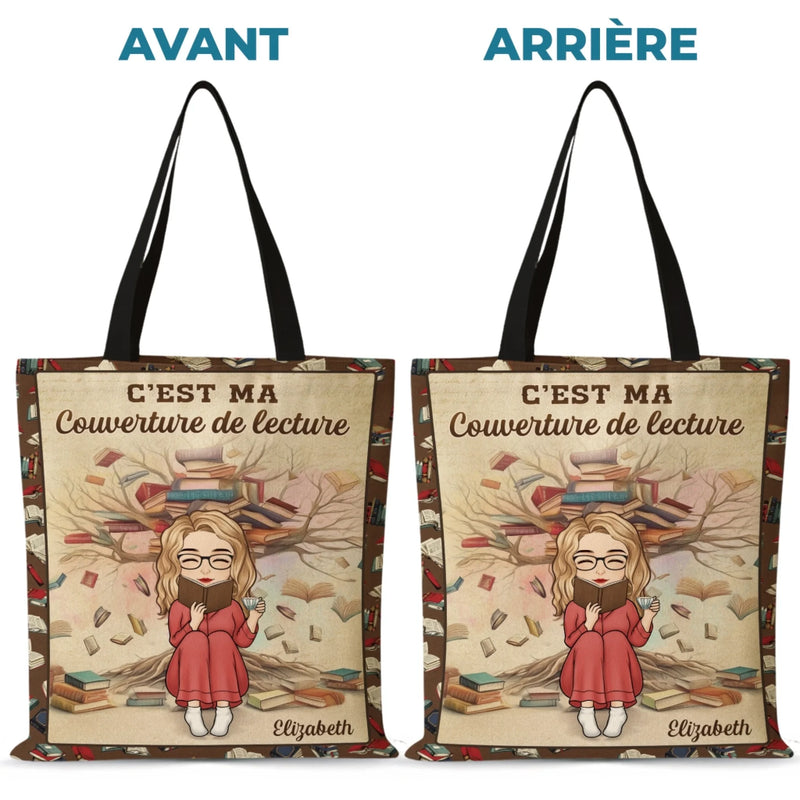 Sac Fourre-tout Personnalisé - Cadeaux De Noël Personnalisés Pour Les Amoureux Des Livres, Les Rats De Bibliothèque Et Les Lecteurs - Sérénité À Chaque Page