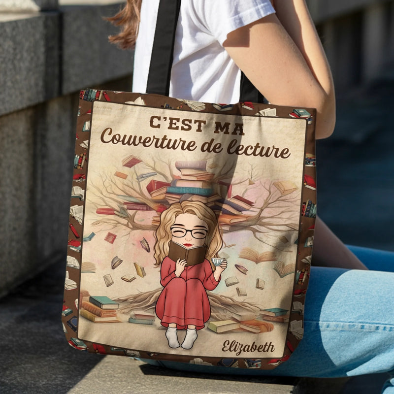Sac Fourre-tout Personnalisé - Cadeaux De Noël Personnalisés Pour Les Amoureux Des Livres, Les Rats De Bibliothèque Et Les Lecteurs - Sérénité À Chaque Page