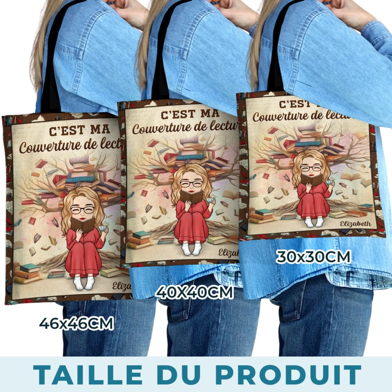 Sac Fourre-tout Personnalisé - Cadeaux De Noël Personnalisés Pour Les Amoureux Des Livres, Les Rats De Bibliothèque Et Les Lecteurs - Sérénité À Chaque Page