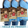 Sac Fourre-tout Personnalisé - Cadeaux De Noël Personnalisés Pour Les Amoureux Des Livres, Les Rats De Bibliothèque Et Les Lecteurs - Juste Une Fille Qui Aime Les Livres Et Les Chiens