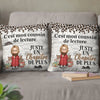 Coussin À Poche Personnalisé - Cadeaux Pour Amoureux Des Livres, Rats De Bibliothèque, Lecteurs - Juste Une Fille Qui Aime Les Livres