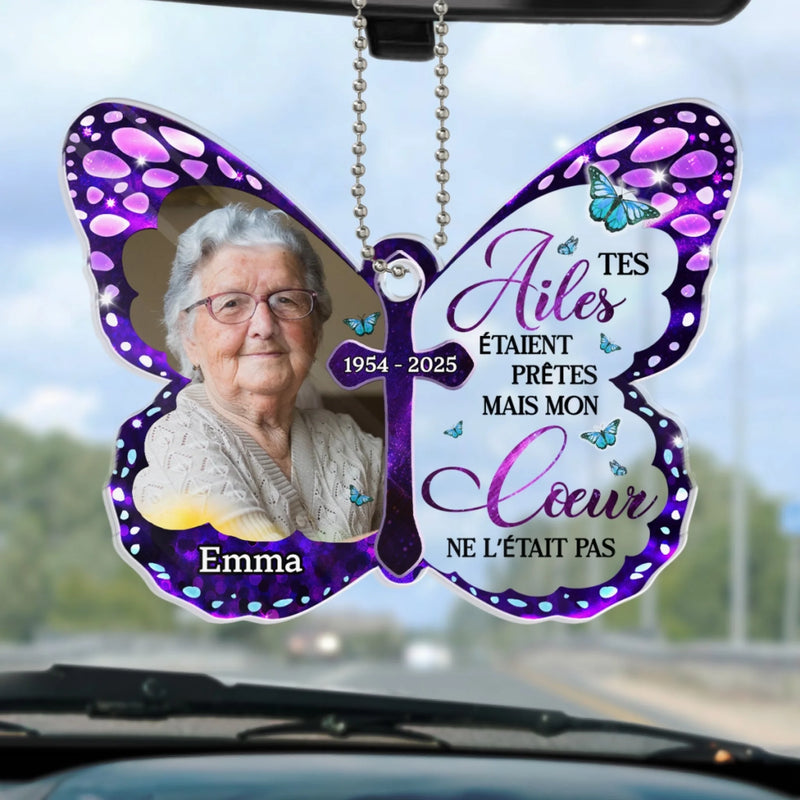 Ornement De Voiture En Acrylique Personnalisé - Cadeaux De Souvenir Et De Condoléances Pour La Perte D’Une Maman Ou D’Un Papa - Je Suis Toujours Avec Toi, En Amour Et En Mémoire