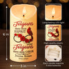 Bougie LED Personnalisée Avec Photo - Cadeaux De Noël Et De Souvenir Pour La Perte D’Une Maman Ou D’Un Papa - Ta Présence Vit Dans Chaque Flamme Qui Brille