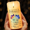 Bougie LED Personnalisée Avec Photo - Cadeaux De Noël Et De Souvenir Pour La Perte D’Une Maman Ou D’Un Papa - Ton Âme Brille Dans Chaque Rayon De Lumière