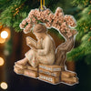 Ornement En Acrylique Personnalisé - Cadeaux De Noël Pour Amoureux Des Livres, Rats De Bibliothèque, Lecteurs - Sérénité À Chaque Page