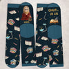 Chaussettes Personnalisées – Cadeaux Personnalisés pour Amoureux des Livres, Rats de Bibliothèque et Lecteurs Passionnés – Juste Une Fille Perdue Dans Ses Livres