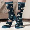 Chaussettes Personnalisées – Cadeaux Personnalisés pour Amoureux des Livres, Rats de Bibliothèque et Lecteurs Passionnés – Juste Une Fille Perdue Dans Ses Livres