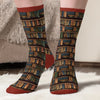 Chaussettes Personnalisées – Cadeaux Personnalisés pour Amoureux des Livres, Rats de Bibliothèque et Lecteurs Passionnés – Juste Une Fille Perdue Entre Les Lignes