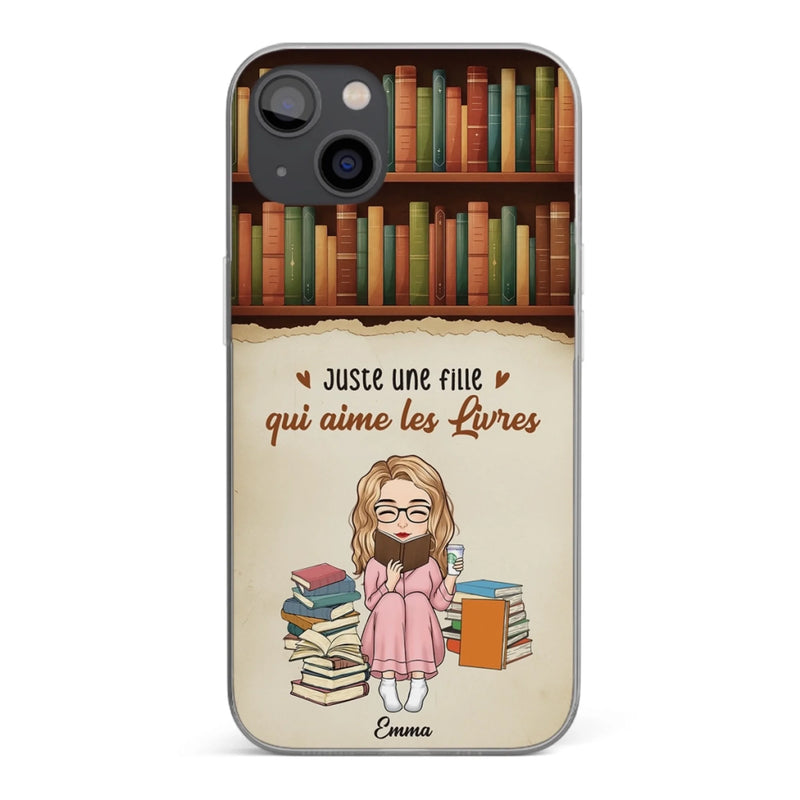 Étui De Téléphone Transparent Personnalisé - Cadeaux Littéraires Personnalisés Pour Les Amoureux Des Livres, Les Rats De Bibliothèque Et Les Lecteurs - Bookmark My Heart