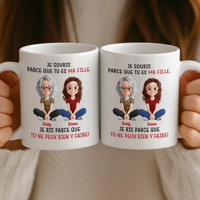 Mug Personnalisé – Cadeaux D’Anniversaire Personnalisés Pour Maman, Papa, Fille – Toujours Ta Petite Fille, Pour Toujours Mon Plus Grand Amour