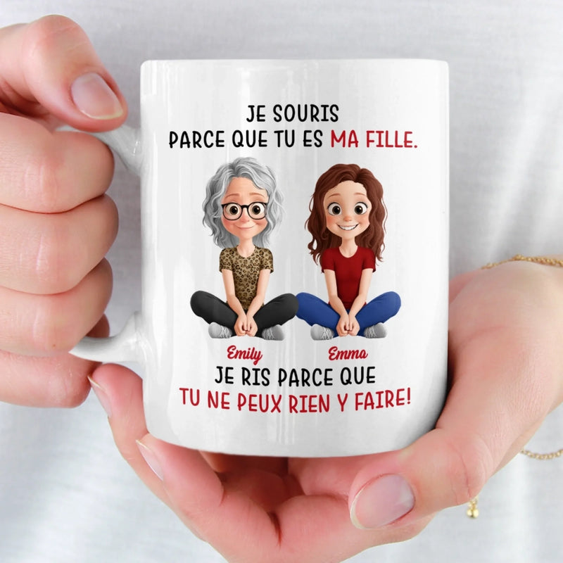 Mug Personnalisé – Cadeaux D’Anniversaire Personnalisés Pour Maman, Papa, Fille – Toujours Ta Petite Fille, Pour Toujours Mon Plus Grand Amour