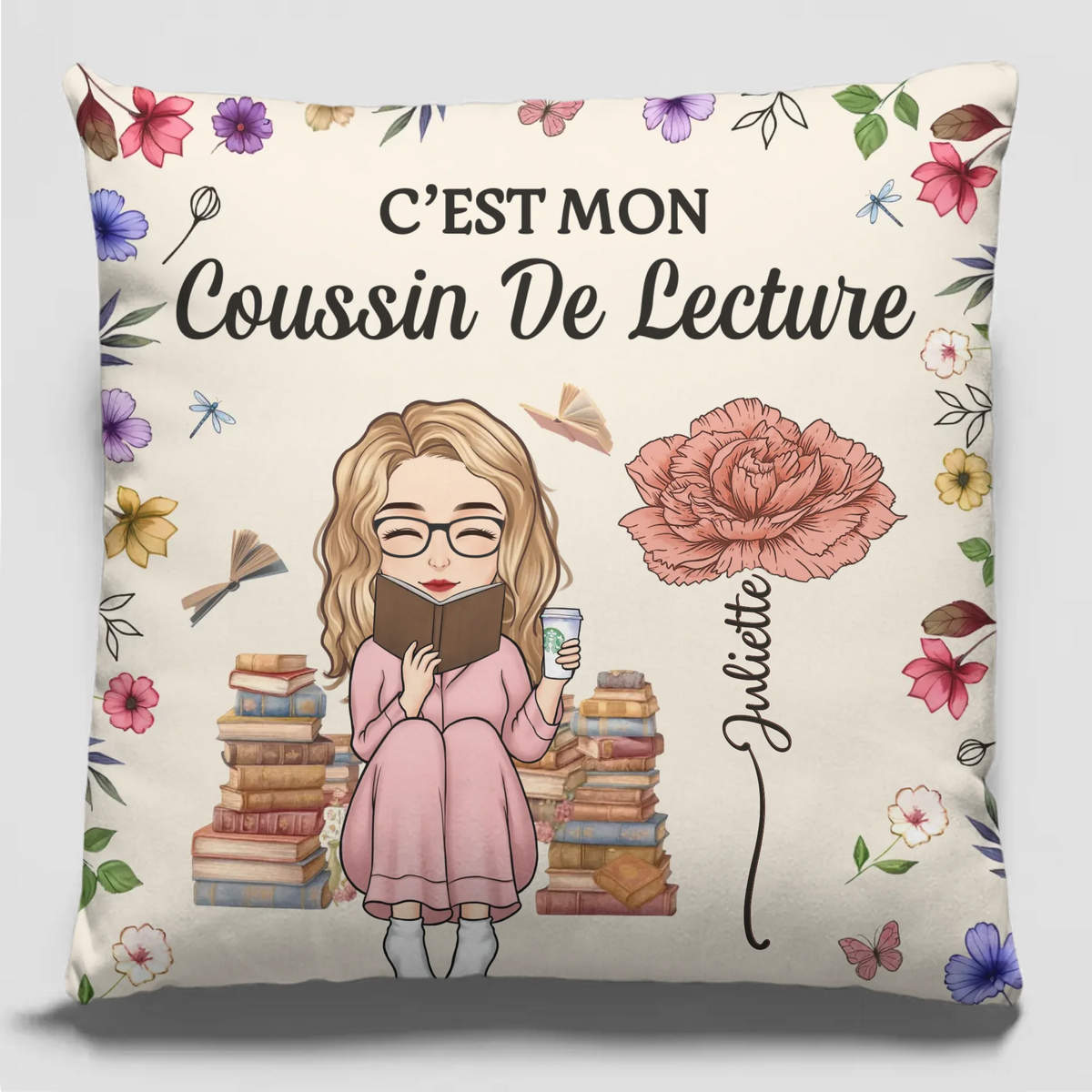 Coussin De Poche Personnalisé – Cadeaux Pour Amoureux Des Livres, Rats De Bibliothèque, Lecteurs – Chaque Livre Marque Les Profondeurs De Mon Âme