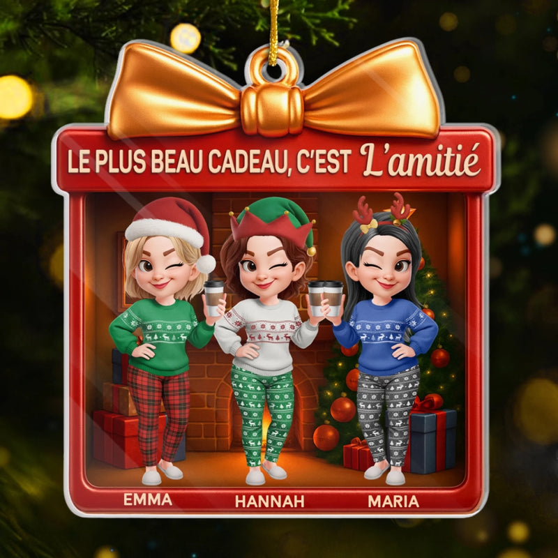 Ornement En Acrylique Personnalisé – Cadeaux De Noël Et D’Anniversaire Personnalisés Pour Meilleure Amie, Femmes, Sœurs, BFF – Créer Ensemble De Joyeux Souvenirs